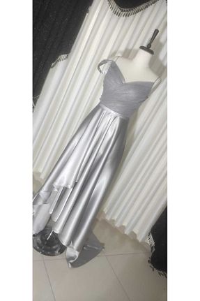 لباس طوسی زنانه بافتنی ÖZEL DİKİM - کد 802833507