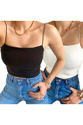 بادی مشکی زنانه یقه مربعی bb butik basic - کد 648543831