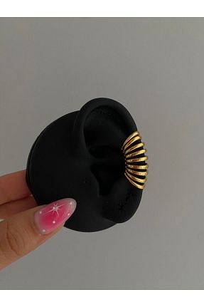 گوشواره غضروفی جواهر طلائی زنانه برنجی h&b design jewel - کد 802950718