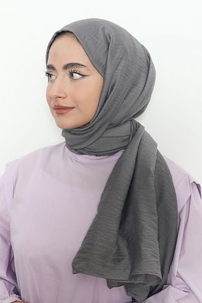 شال طوسی زنانه پنبه ای Mizge Scarf - کد 802559158
