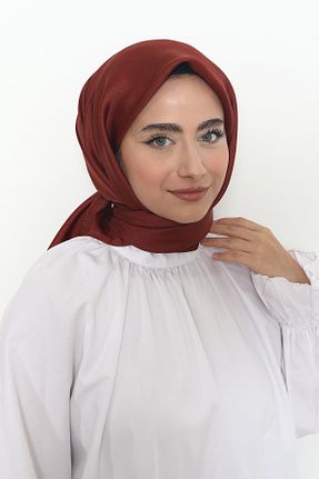 روسری نارنجی پلی استر Mizge Scarf - کد 802571006