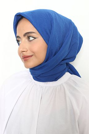 روسری سرمه ای پنبه ای Mizge Scarf - کد 802575569
