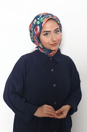 روسری رنگی 100 x 100 Mizge Scarf - کد 802568703