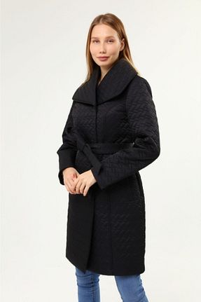 کاپشن مشکی زنانه رگولار Cristina - کد 208144721