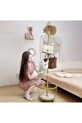 چوب لباسی طلائی فلزی larissa design - کد 799689314