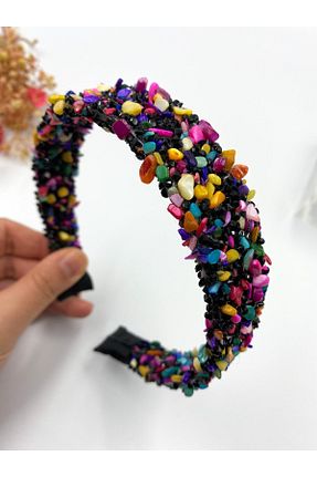 تاج رنگی زنانه سنگ کریستال Hayals - کد 285967477