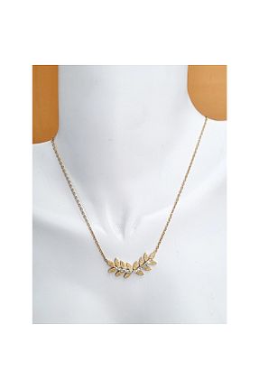 گردنبند استیل ( فولاد ) طلائی زنانه استیل (فولاد) Çelik - کد 802600562