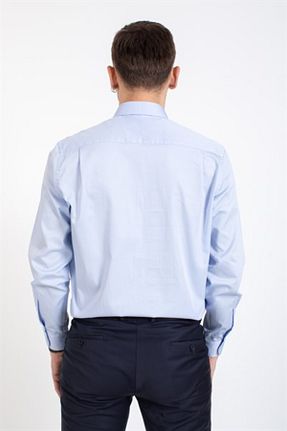 پیراهن آبی مردانه رگولار Villager&Son - کد 797114750