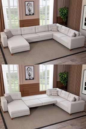 ست گوشه ای بژ Keten Eymense - کد 802214901
