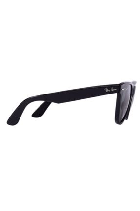 عینک آفتابی مشکی زنانه 50 UV400 آستات مات هندسی کد 208910753