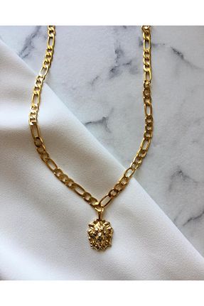 گردنبند جواهر طلائی زنانه برنجی H&B Design - کد 802304581