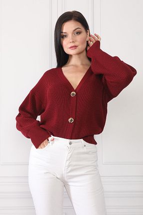 رویه زرشکی زنانه اکریلیک Devinka - کد 54840275