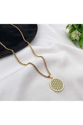 گردنبند استیل ( فولاد ) طلائی استیل (فولاد) Defa - کد 802401351