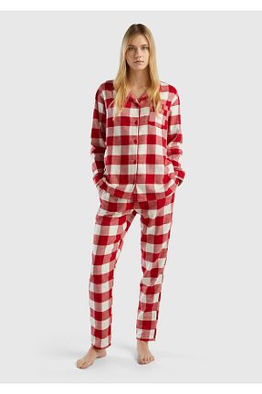 پائین تنه راحتی قرمز زنانه %100 پنبه United Colors of Benetton - کد 802485654