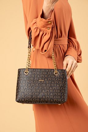 کیف دستی قهوه ای زنانه سایز متوسط Just Polo - کد 798352612
