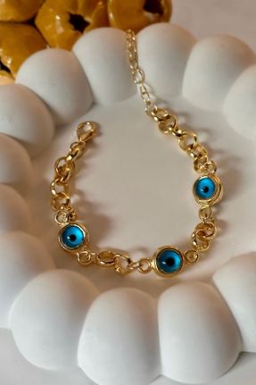 دستبند جواهر طلائی زنانه کد 302717059