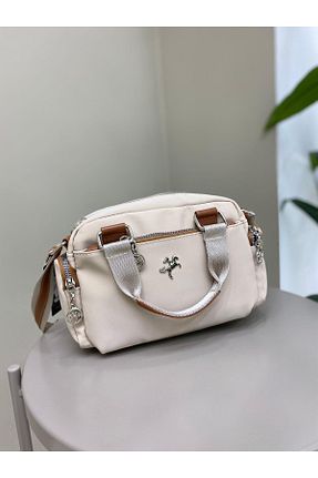 کیف دوشی بژ زنانه چرم مصنوعی DİVA - کد 736394407