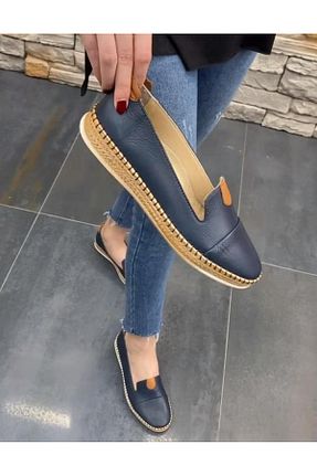 کفش کژوال سرمه ای زنانه پاشنه کوتاه (1 - 4 سانتی متر) DİVA - کد 87021866