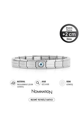 دستبند استیل (فولاد) زنانه نقره NOMİNATİON - کد 802627424