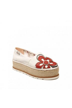 کفش بیرون سفید زنانه پارچه ESPADRILLES - کد 802881009