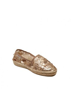 کفش بیرون طلائی زنانه ESPADRILLES - کد 802879704