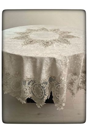 رومیزی قهوه ای مخمل ÇeyizHan - کد 289791493