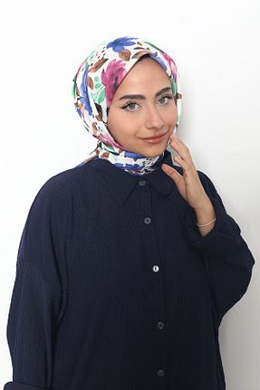 روسری رنگی 100 x 100 Mizge Scarf - کد 802567856
