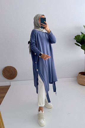 پانچو حجاب سرمه ای زنانه اکریلیک Ka Hijab - کد 370664131