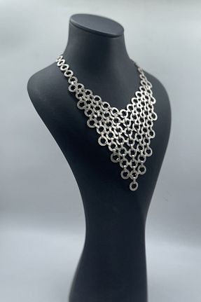 گردنبند جواهر قهوه ای زنانه روکش نقره Vesaire Accessories - کد 778475930