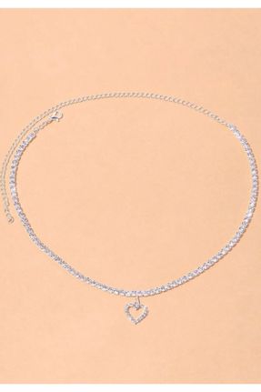 گردنبند جواهر زنانه فلزی کد 207460880