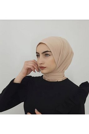 کلاه شنای حجاب بژ زنانه Ayselcehobi - کد 334151230