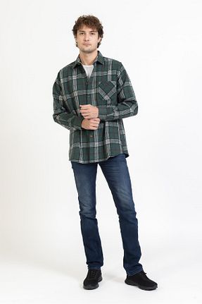 پیراهن سبز مردانه رگولار Villager&Son - کد 797115041