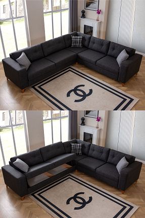 ست گوشه ای طوسی Keten Eymense - کد 802213861