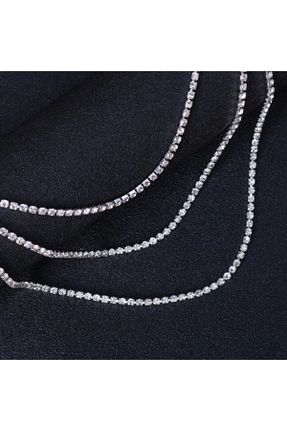 خلخال جواهر زنانه روکش نقره Classy - کد 802231334