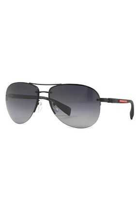 عینک آفتابی مشکی مردانه پلاریزه Prada Linea Rossa - کد 327239780
