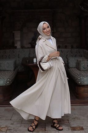 ست بالاتنه و پائین تنه بژ زنانه ceylan otantik - کد 750507161