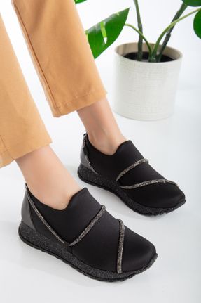 کفش کژوال مشکی زنانه پاشنه کوتاه ( 4 - 1 cm ) پاشنه ساده کد 796434611