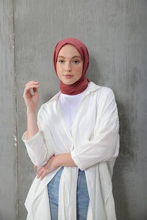 شال صورتی زنانه پنبه ای Modakaşmir - کد 758349087