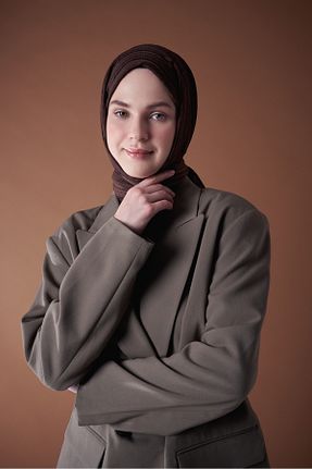 شال سرمه ای زنانه Modakaşmir - کد 456459281