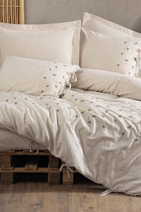 روتختی دونفره بژ Pamuk Keten Cotton Box - کد 664304394