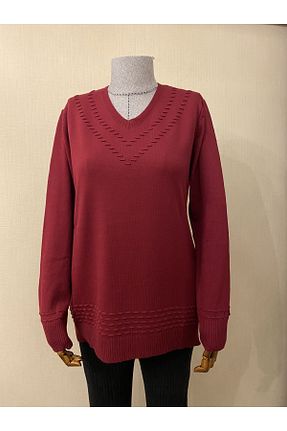 بلوز زرشکی زنانه ساده TEK - کد 665936802