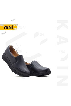 کفش کژوال مشکی زنانه چرم خالص Barmea - کد 676520213