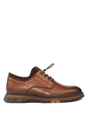 کفش کژوال قهوه ای مردانه چرم مصنوعی پاشنه کوتاه ( 4 - 1 cm ) پاشنه پر کد 375696008