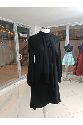 لباس مشکی زنانه بافتنی ÖZEL DİKİM - کد 802835466