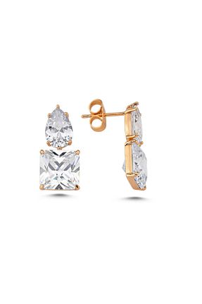 گوشواره جواهر سفید Merano Design - کد 760845292