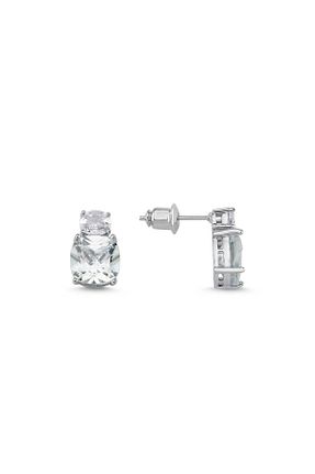 گوشواره جواهر سفید مروارید Merano Design - کد 760202362