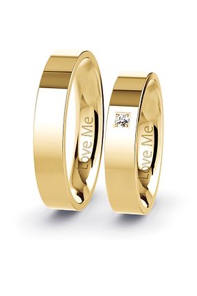 انگشتر استیل (فولاد) طلائی استیل (فولاد) Love Me - کد 793508718