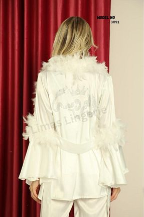 ست لباس راحتی سفید زنانه ساده Limas lingerie - کد 802948775