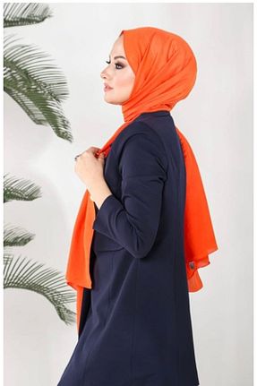 شال نارنجی زنانه ویسکون haremscarfs - کد 376243493
