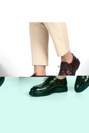 کفش کلاسیک قهوه ای مردانه پاشنه کوتاه ( 4 - 1 cm ) کد 366019849